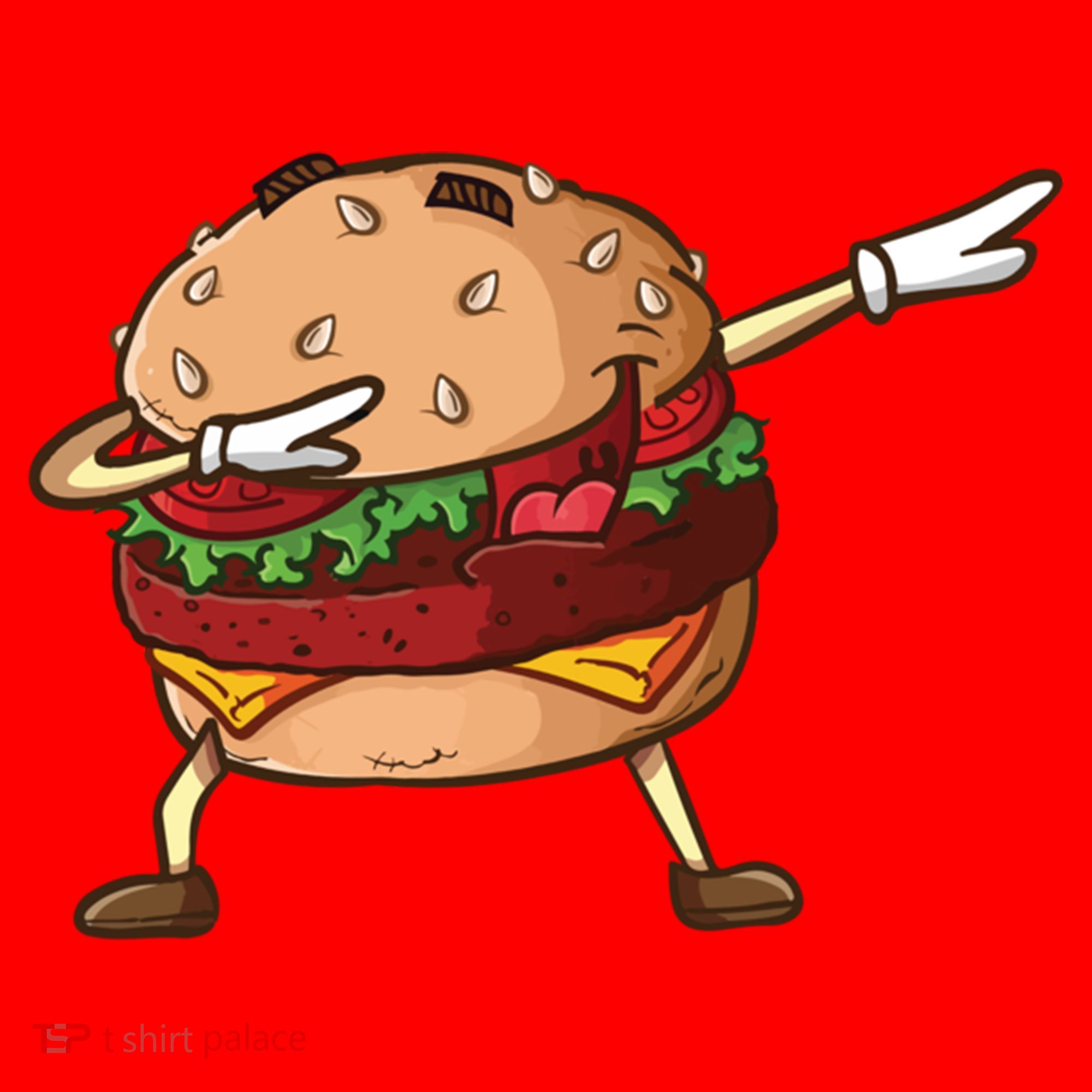 Cheeseburger Dab Pose Dabbing Dance National Burger Day Pun Meaningful Gift Santa Hat