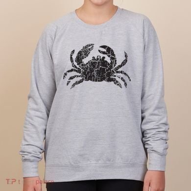 Crab Distressed Print Vintage Crab Women's Sweatshirt
