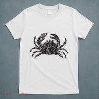 Crab Distressed Print Vintage Crab T-Shirt thumb 5