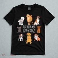 Cute Dog & Puppy Lover Gift | Fun Just A Girl Who Loves Dogs T-Shirt thumb 5