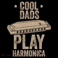 Cool Dads Play Harmonica Harmonica Gift Musician Blues Gift Doggie Tank thumb 4
