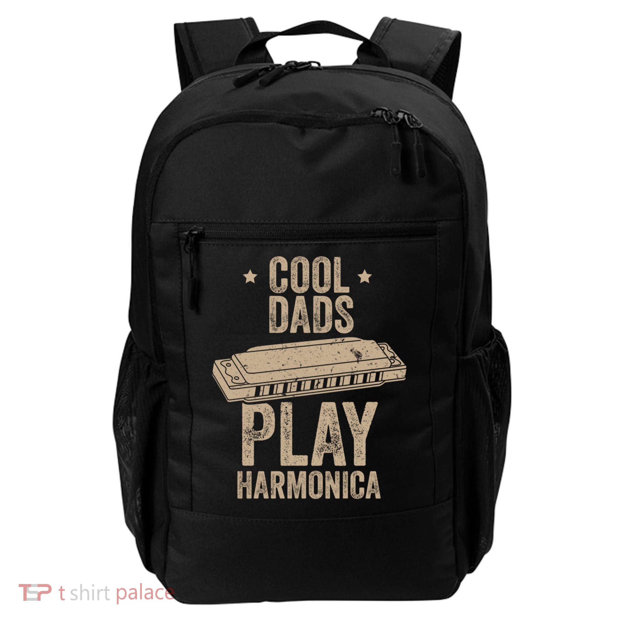 Cool Dads Play Harmonica Harmonica Gift Musician Blues Gift Backpack
