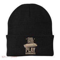 Cool Dads Play Harmonica Harmonica Gift Musician Blues Gift Beanie thumb 0