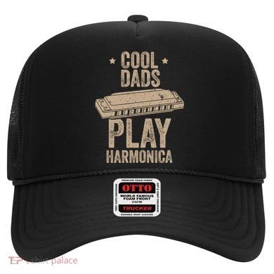 Cool Dads Play Harmonica Harmonica Gift Musician Blues Gift Hat