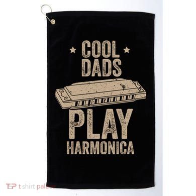 Cool Dads Play Harmonica Harmonica Gift Musician Blues Gift Golf Towel