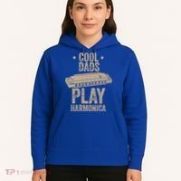 Cool Dads Play Harmonica Harmonica Gift Musician Blues Gift Hoodie thumb 5