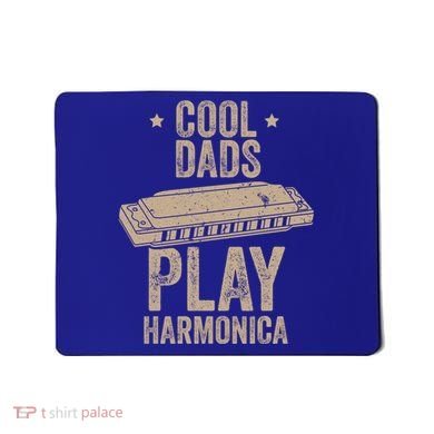 Cool Dads Play Harmonica Harmonica Gift Musician Blues Gift Mousepad