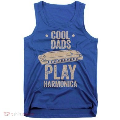 Cool Dads Play Harmonica Harmonica Gift Musician Blues Gift Tank Top