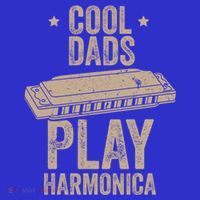 Cool Dads Play Harmonica Harmonica Gift Musician Blues Gift Toddler T-Shirt thumb 4