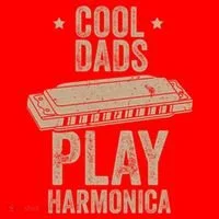 Cool Dads Play Harmonica Harmonica Gift Musician Blues Gift Santa Hat thumb 1