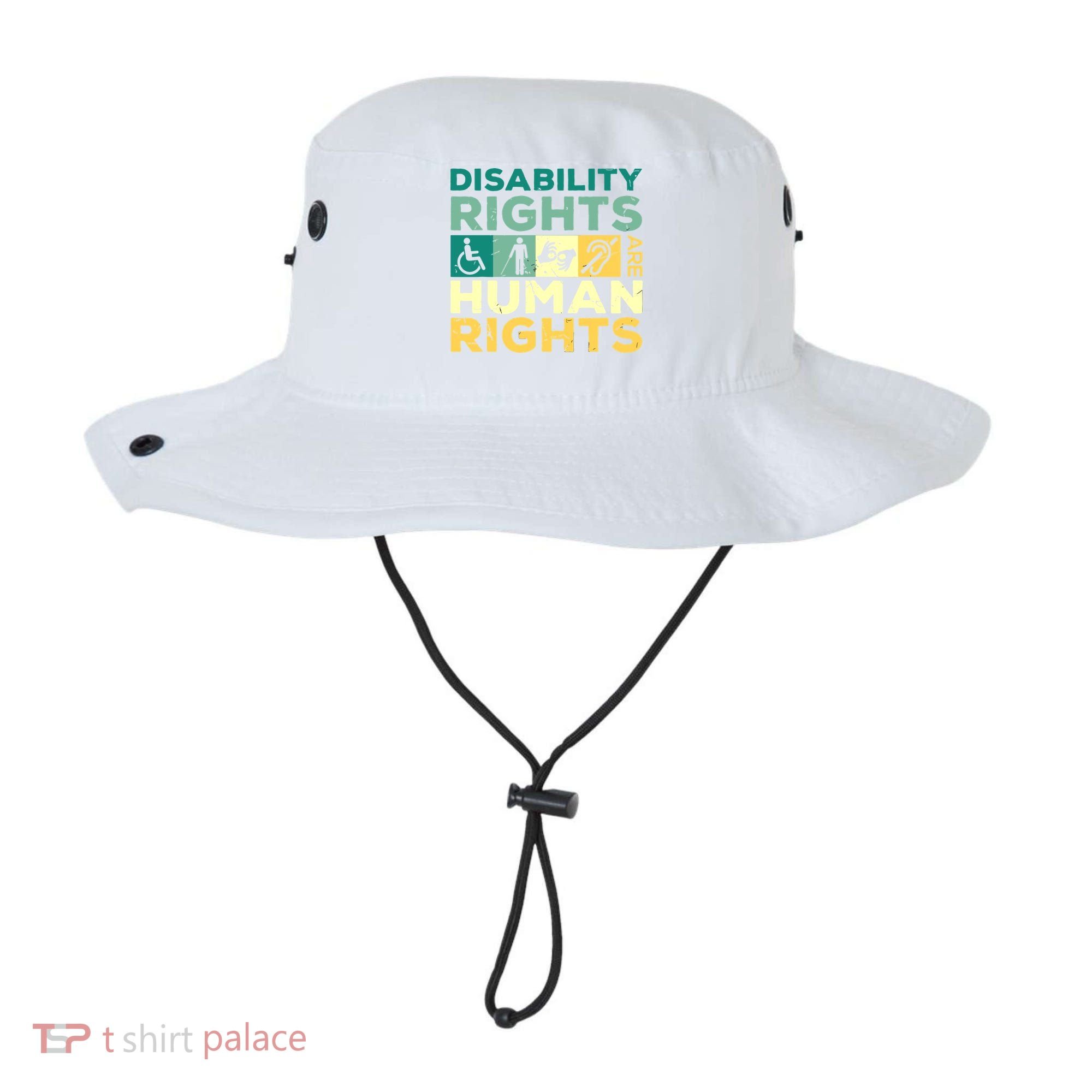 Cool Disability Rights Are Human Rights Support Caregivers Bucket Hat
