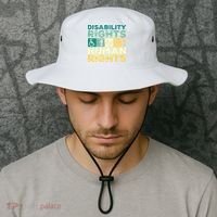 Cool Disability Rights Are Human Rights Support Caregivers Bucket Hat thumb 2