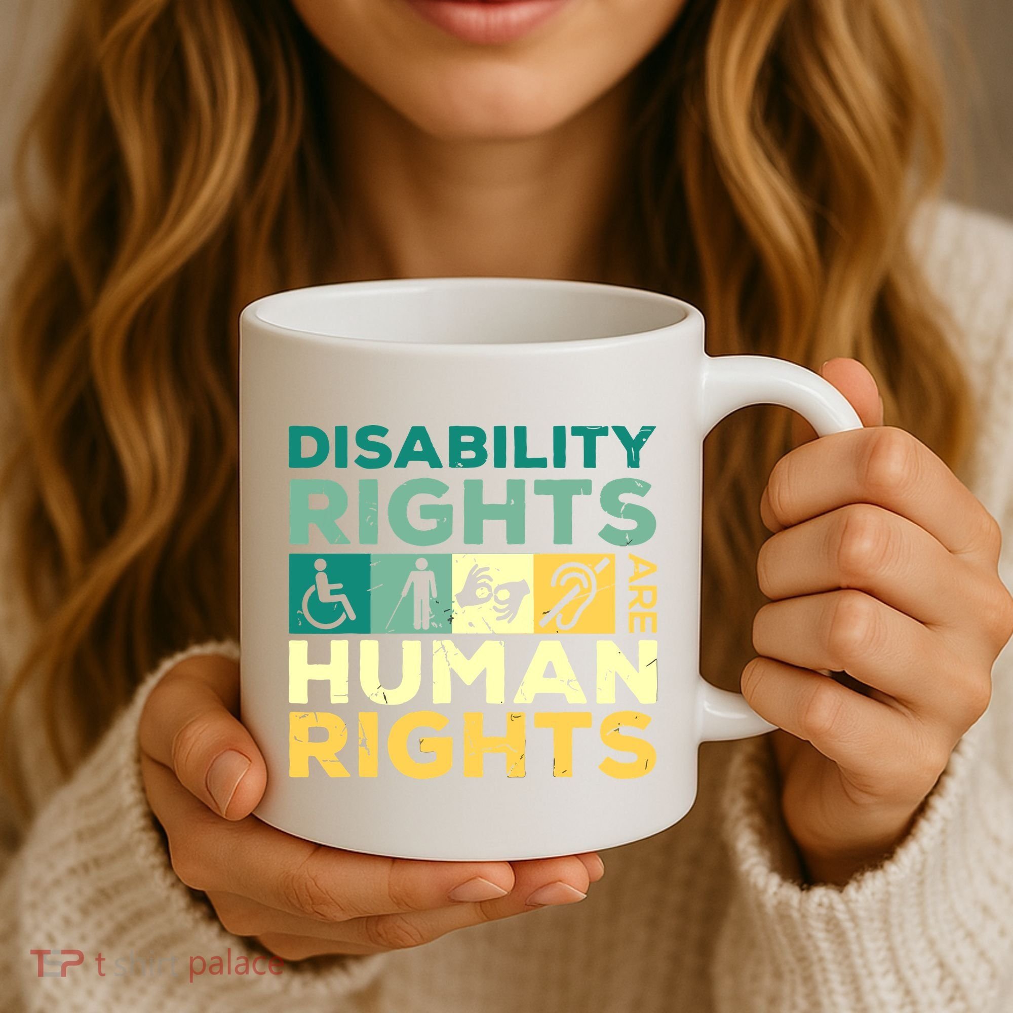 Cool Disability Rights Are Human Rights Support Caregivers Coffee Mug