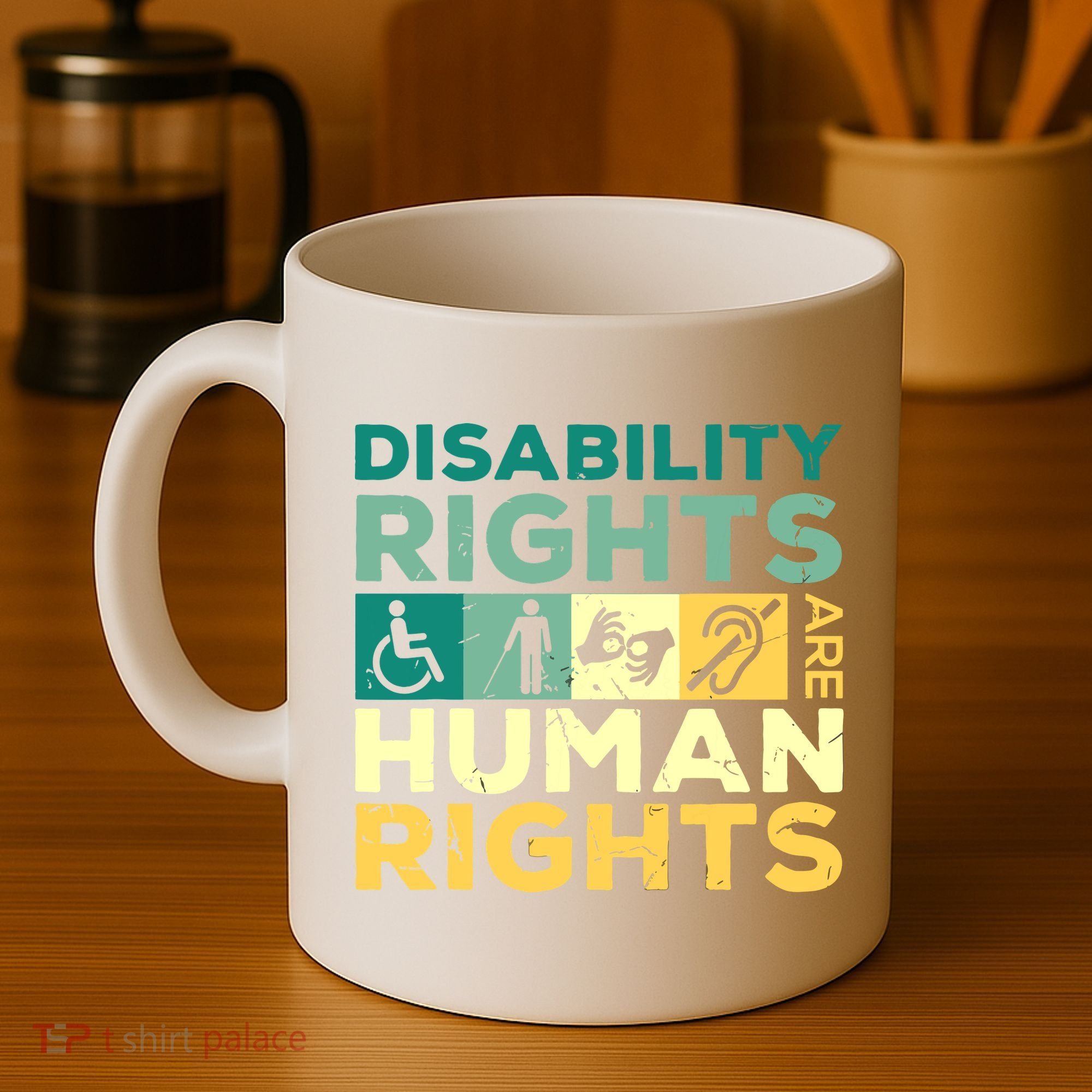 Cool Disability Rights Are Human Rights Support Caregivers Coffee Mug
