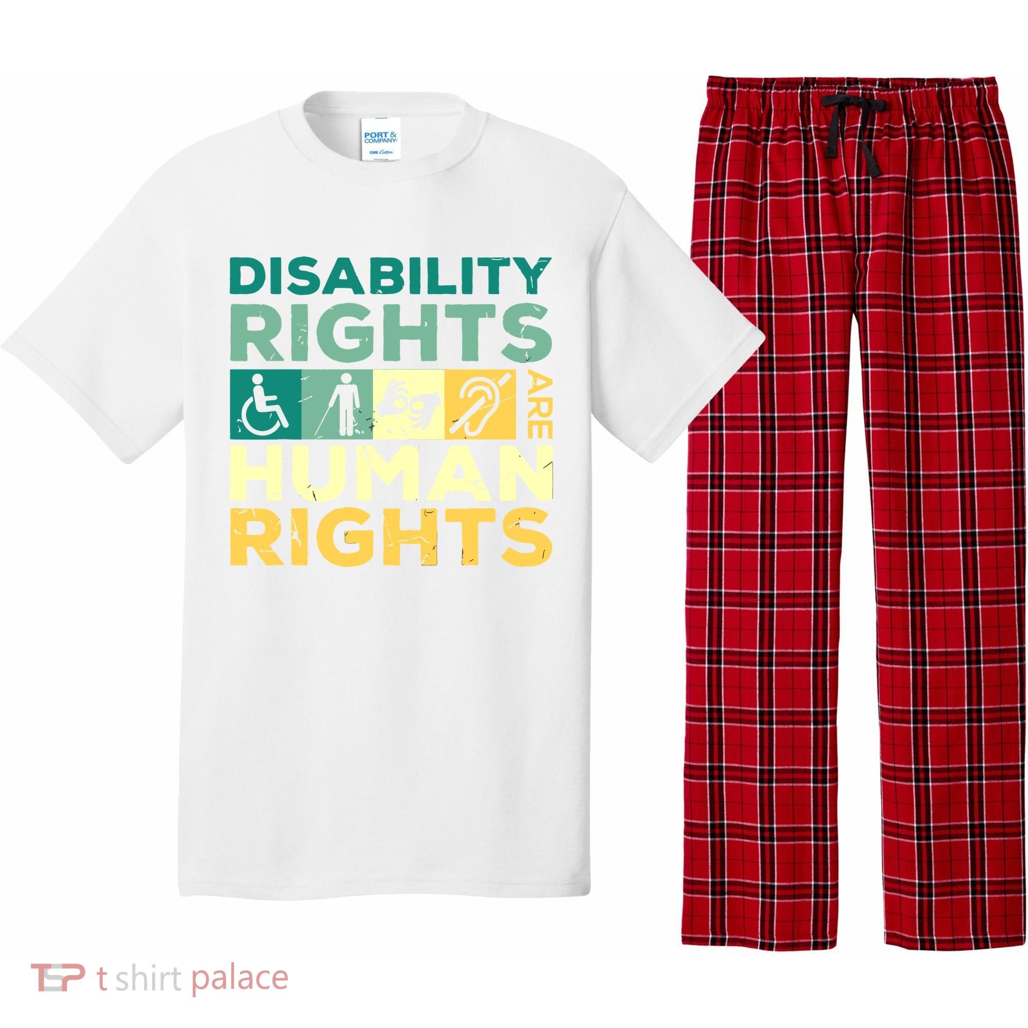Cool Disability Rights Are Human Rights Support Caregivers Pajama Set