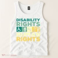 Cool Disability Rights Are Human Rights Support Caregivers Tank Top thumb 2