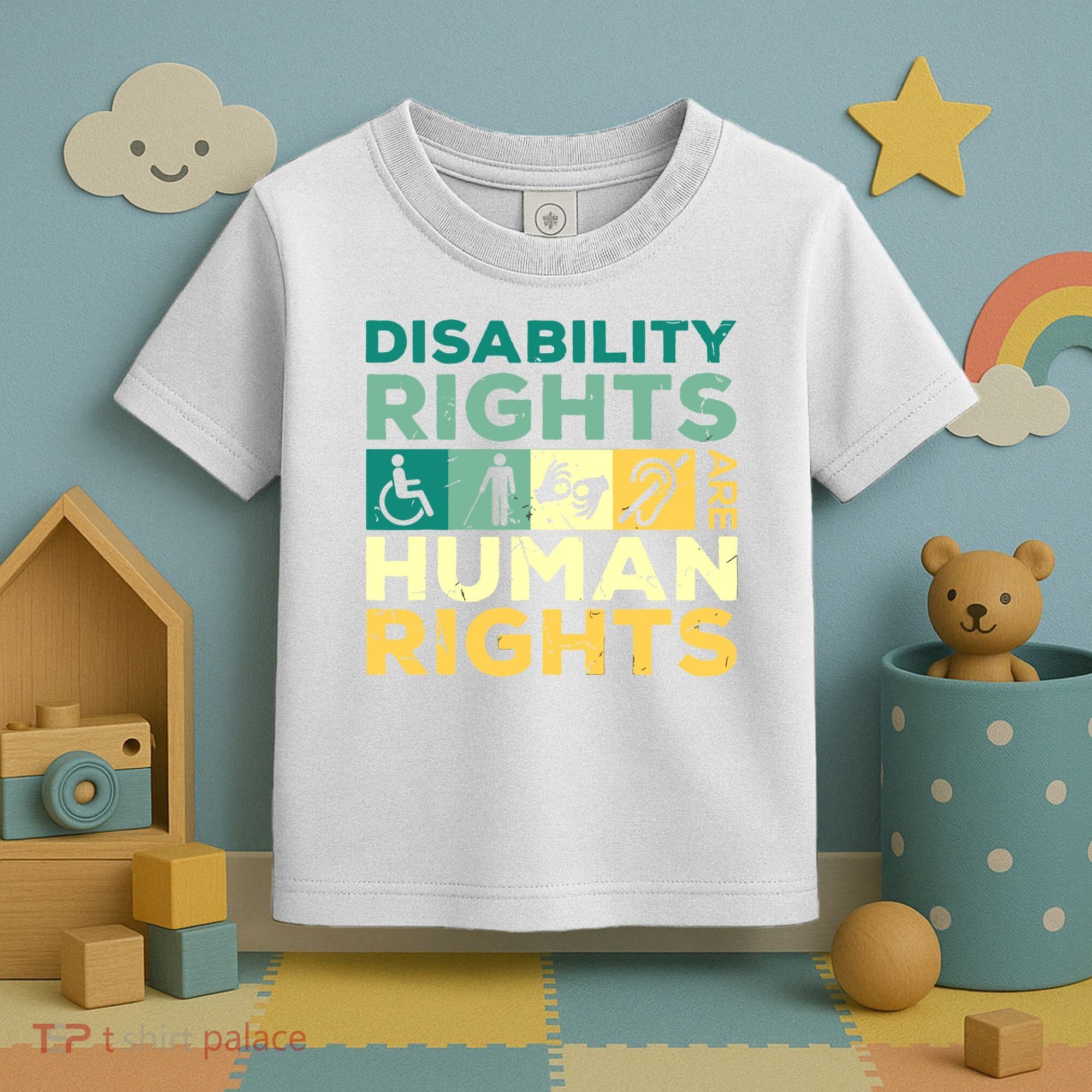 Cool Disability Rights Are Human Rights Support Caregivers Toddler T-Shirt