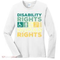 Cool Disability Rights Are Human Rights Support Caregivers Women's Long Sleeve Shirt thumb 0