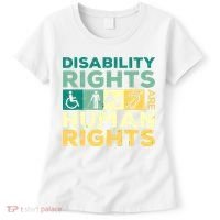 Cool Disability Rights Are Human Rights Support Caregivers Women's T-Shirt thumb 0