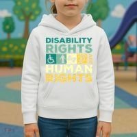 Cool Disability Rights Are Human Rights Support Caregivers Kids Hoodie thumb 3