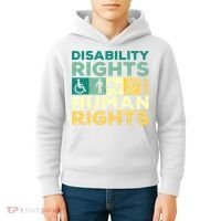 Cool Disability Rights Are Human Rights Support Caregivers Kids Hoodie thumb 4