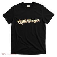 Castle Danger Retro Art Baseball T-Shirt thumb 0