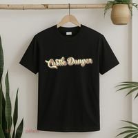 Castle Danger Retro Art Baseball T-Shirt thumb 2