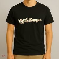 Castle Danger Retro Art Baseball T-Shirt thumb 3