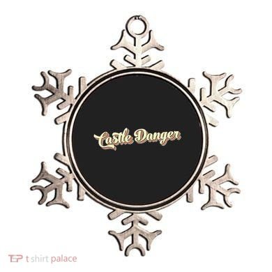 Castle Danger Retro Art Baseball Ornament
