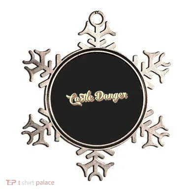 Castle Danger Retro Art Baseball Ornament