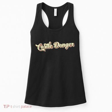 Castle Danger Retro Art Baseball Women's Tank Top