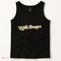 Castle Danger Retro Art Baseball Tank Top thumb 2