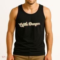 Castle Danger Retro Art Baseball Tank Top thumb 3