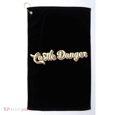 Castle Danger Retro Art Baseball Golf Towel