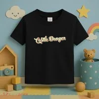 Castle Danger Retro Art Baseball Toddler T-Shirt thumb 3
