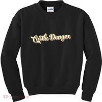 Castle Danger Retro Art Baseball Kids Sweatshirt thumb 0