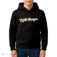 Castle Danger Retro Art Baseball Kids Hoodie thumb 4