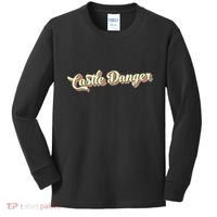 Castle Danger Retro Art Baseball Kids Long Sleeve Shirt thumb 0