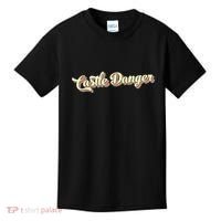 Castle Danger Retro Art Baseball Kids T-Shirt thumb 0