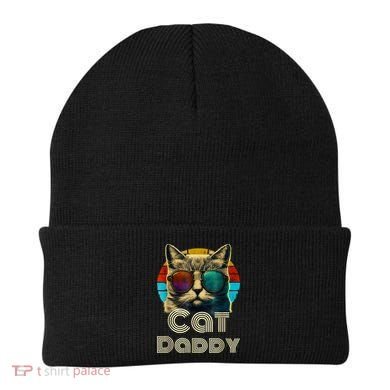 Cat Daddy, Retro Cat Dad, 80s, 90s, Vintage Beanie