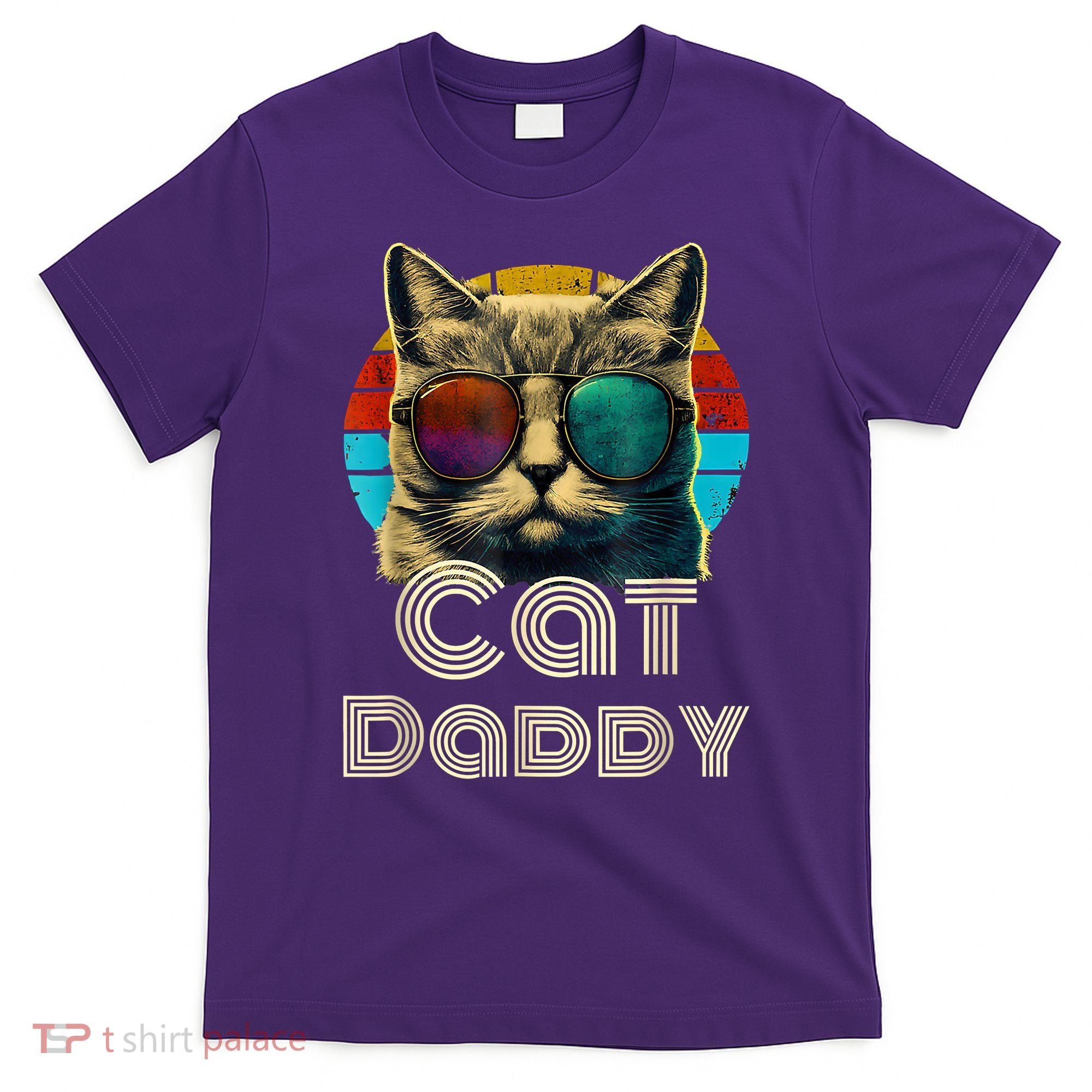 Cat Daddy, Retro Cat Dad, 80s, 90s, Vintage T-Shirt
