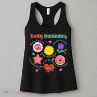 Coquette Daily Reminder Mental Health Flowers Motivational Women's Tank Top thumb 3