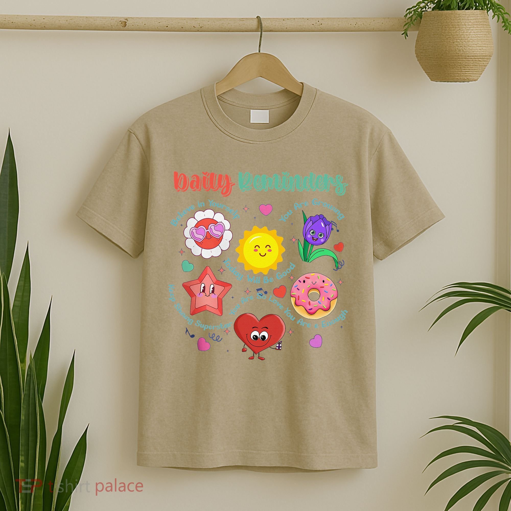 Coquette Daily Reminder Mental Health Flowers Motivational T-Shirt