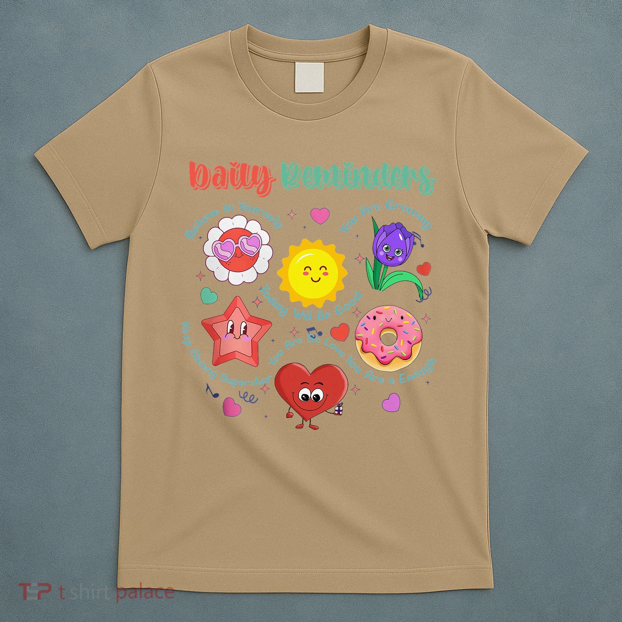 Coquette Daily Reminder Mental Health Flowers Motivational T-Shirt