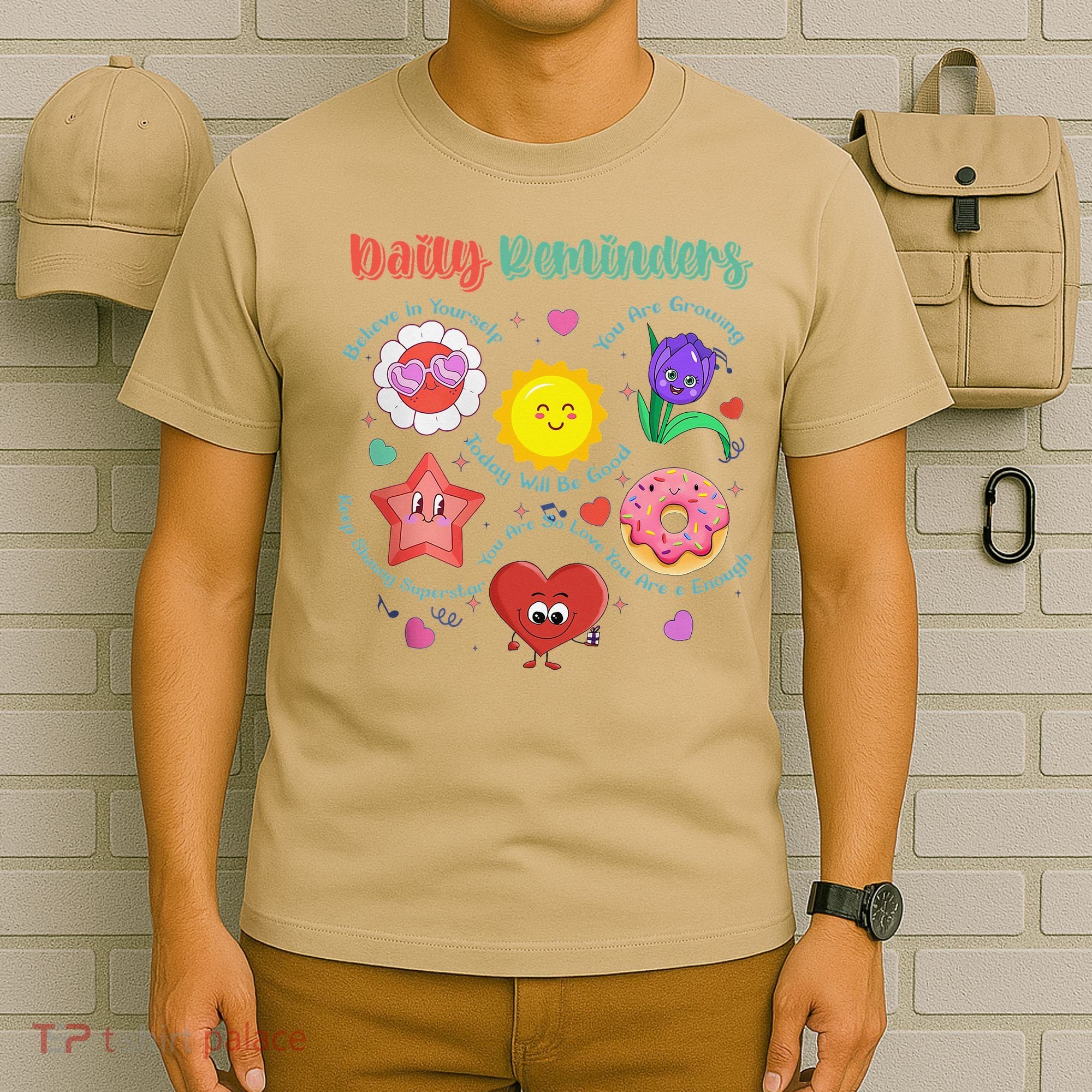 Coquette Daily Reminder Mental Health Flowers Motivational T-Shirt