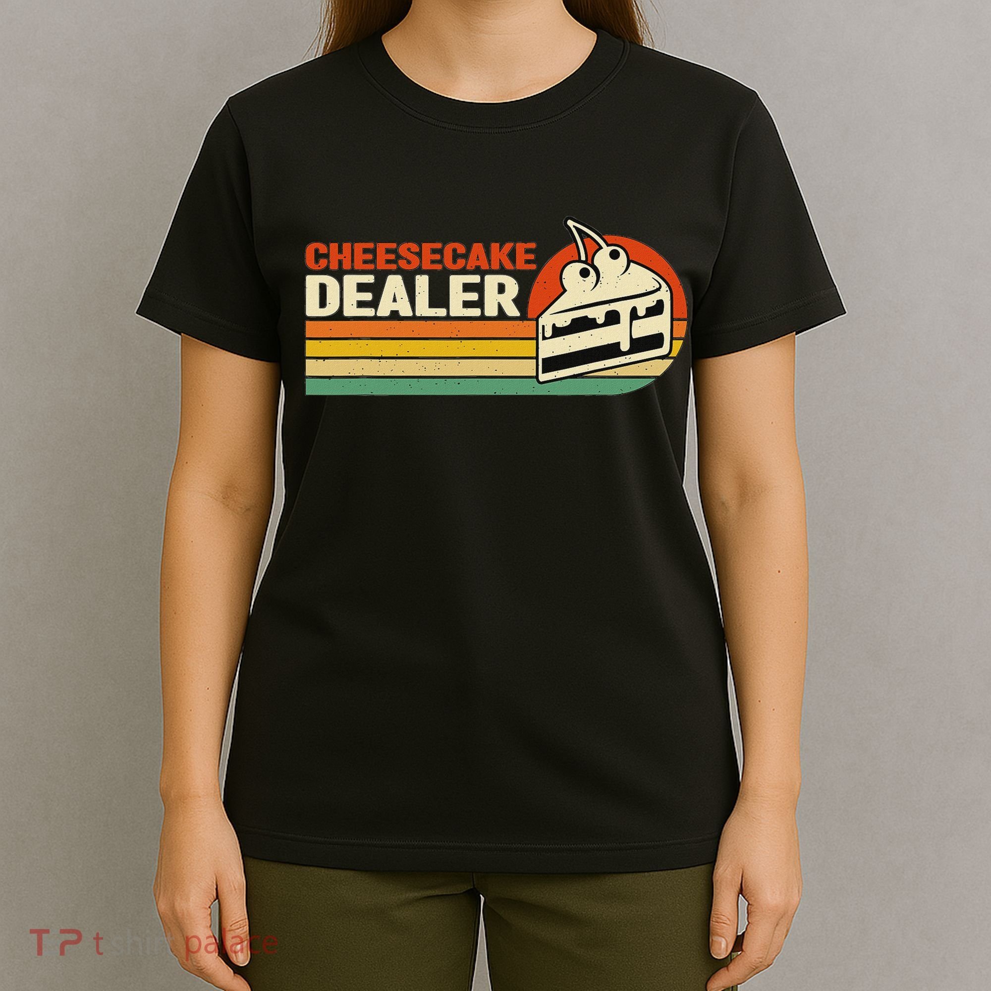 Cheesecake Dealer Retro Sweets Goodies Desserts Cheesecake T-Shirt