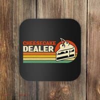Cheesecake Dealer Retro Sweets Goodies Desserts Cheesecake Coaster thumb 0