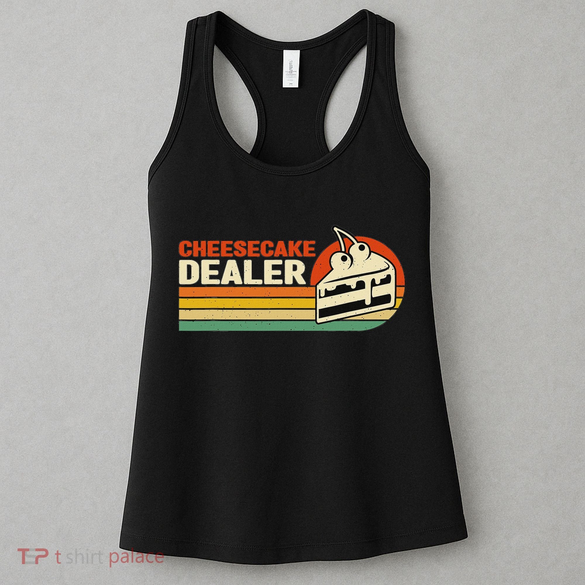 Cheesecake Dealer Retro Sweets Goodies Desserts Cheesecake Women's Tank Top