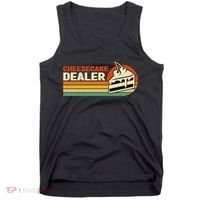 Cheesecake Dealer Retro Sweets Goodies Desserts Cheesecake Tank Top thumb 0