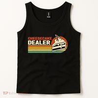 Cheesecake Dealer Retro Sweets Goodies Desserts Cheesecake Tank Top thumb 2